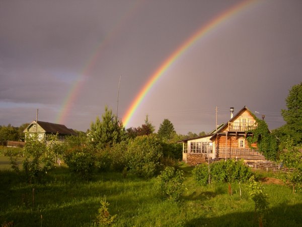 Радуга в деревне