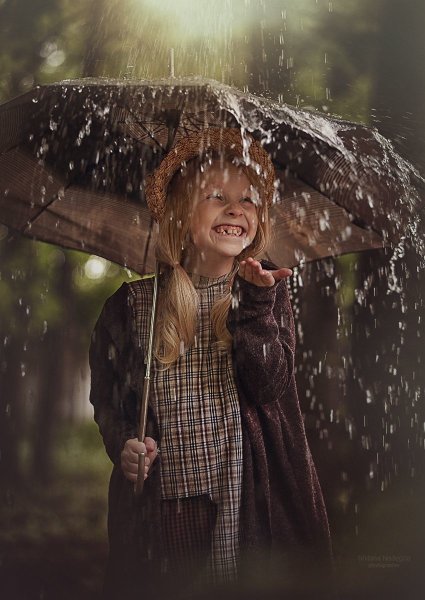 Фотосессия под дождем