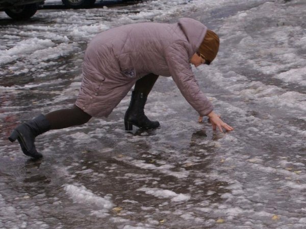 Сильная гололедица