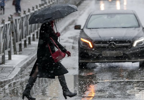 Мокрый снег с дождем