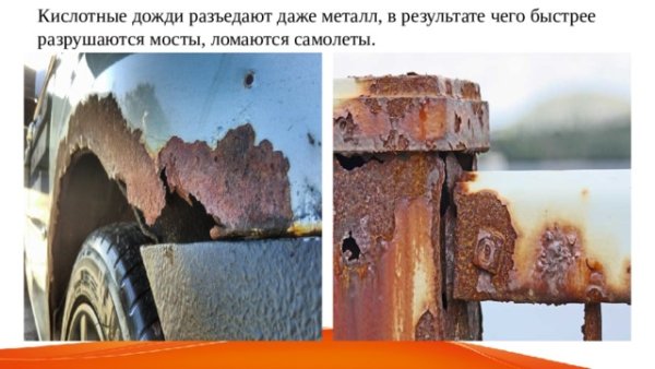 Кислотные дожди коррозия металлов