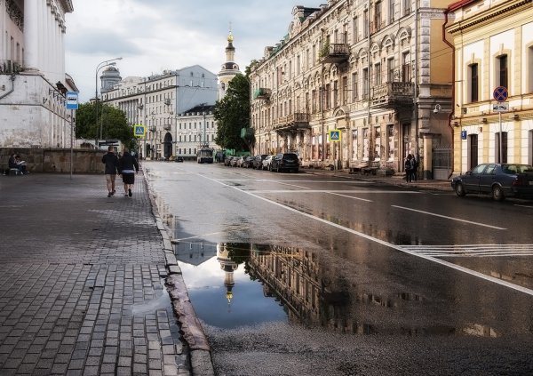 Город после дождя