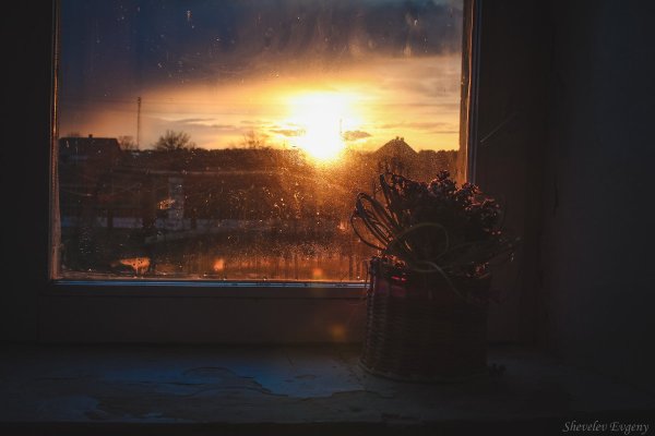 Рассвет в окне