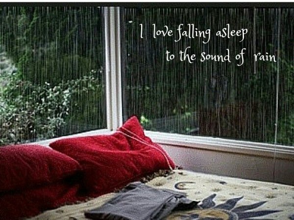 Подоконник дождь