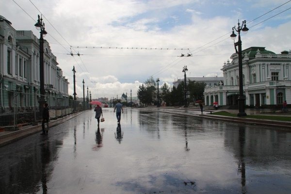 Дождь в Омске