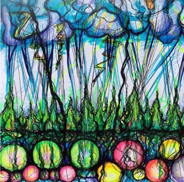 Шаманский дождь Нейрографика