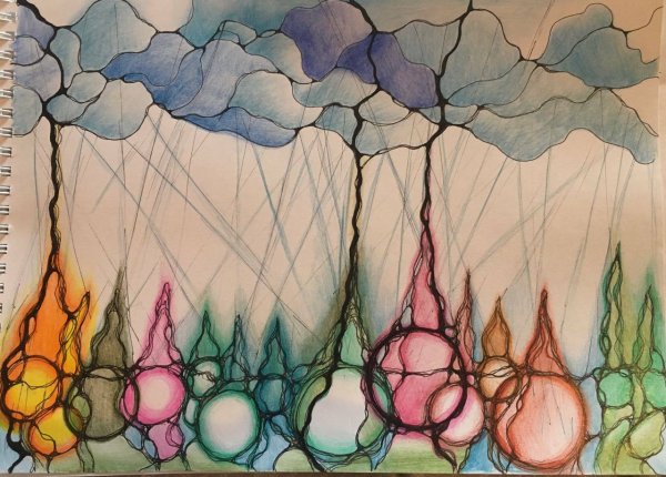 Шаманский дождь Нейрографика