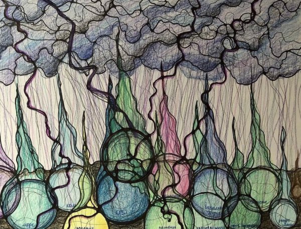 Шаманский дождь Нейрографика