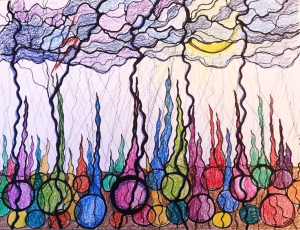 Нейрографику Шамансий дождь