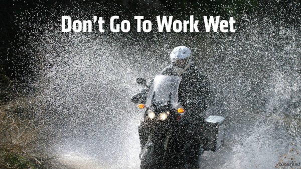 Мотоцикл дождь