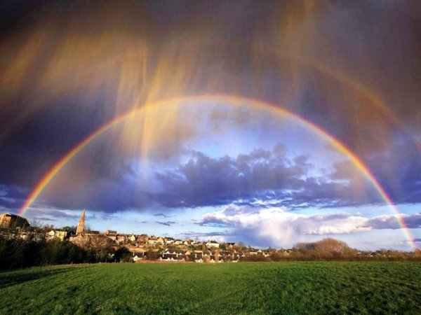 Радуга и солнце