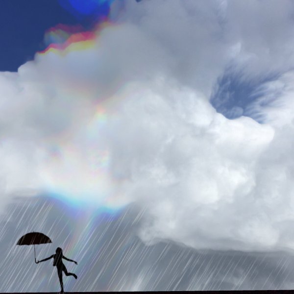 Летний дождь Радуга