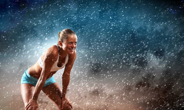 Спорт под дождем