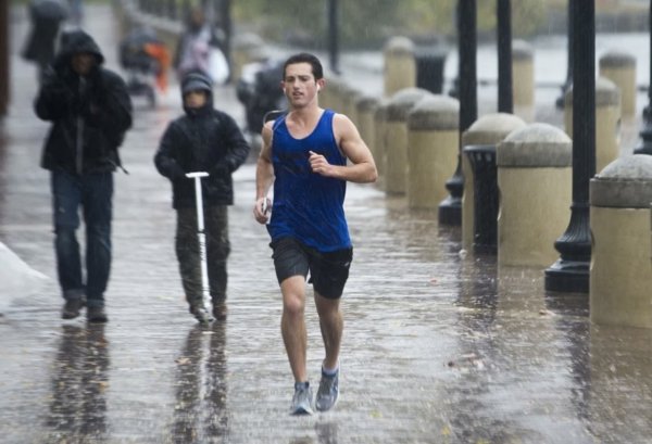 Пробежка в дождь