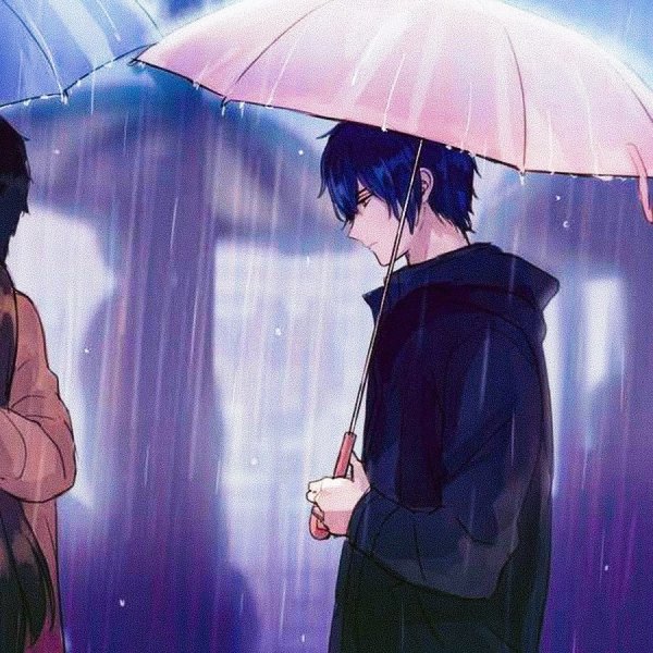 Человек под дождем арт