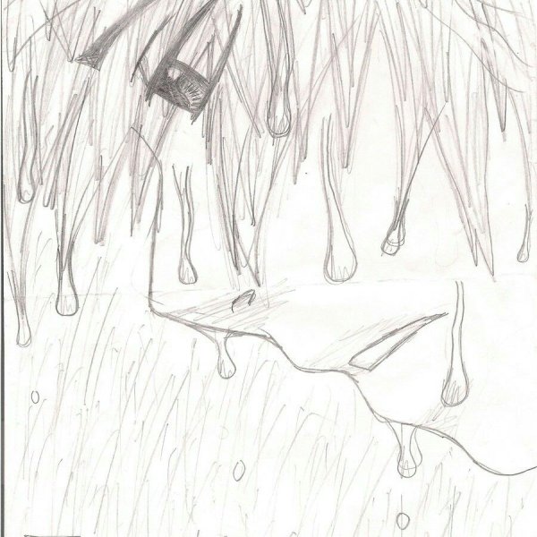 Дождь эскиз