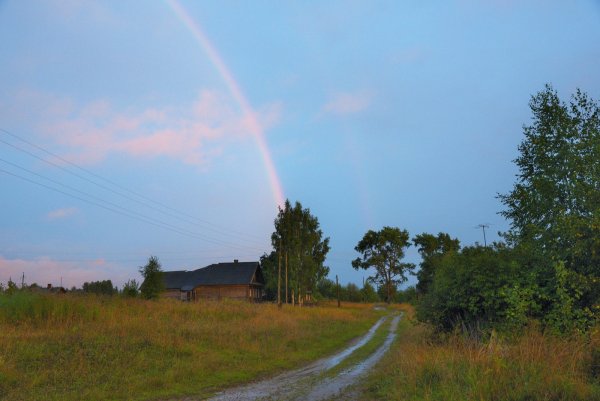 Летний дождь в деревне