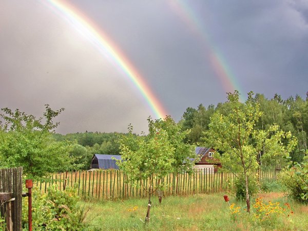 Радуга в деревне