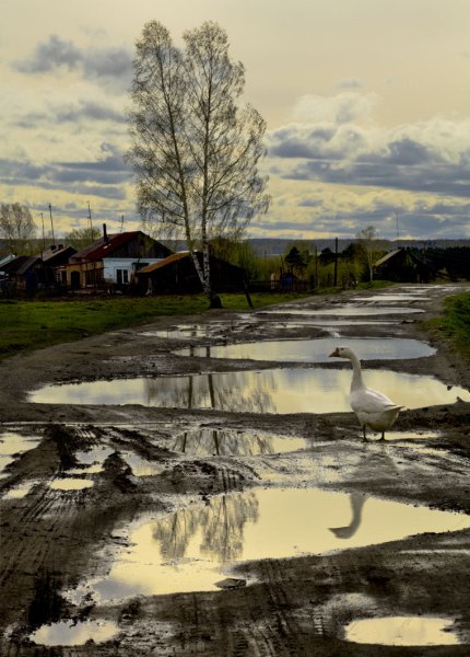 Весна в деревне