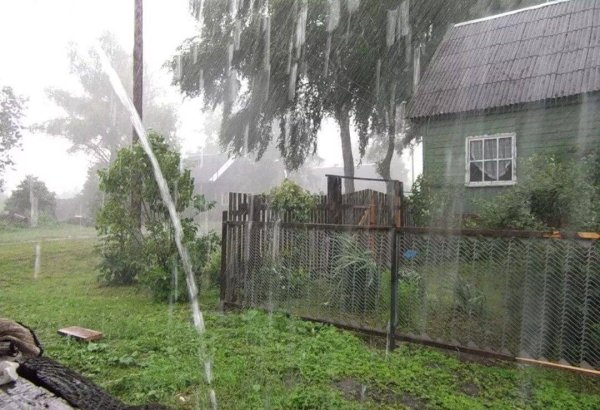 Дождь в деревне