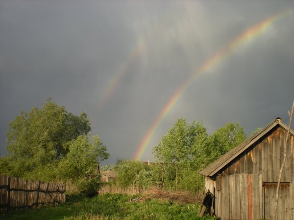 Радуга над деревней