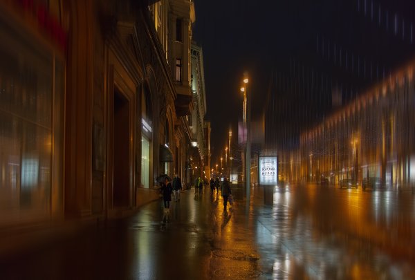 Дождь в городе