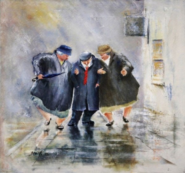 Юмористические акварели художника des Brophy