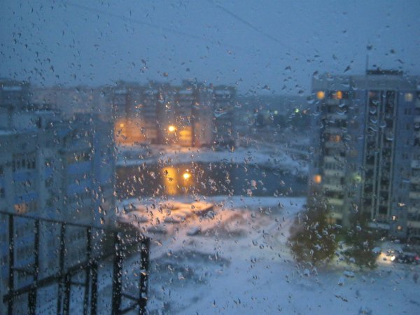 Дождь в феврале