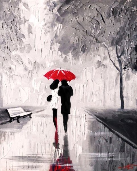 Двое под зонтом