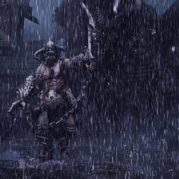 Воин под дождем