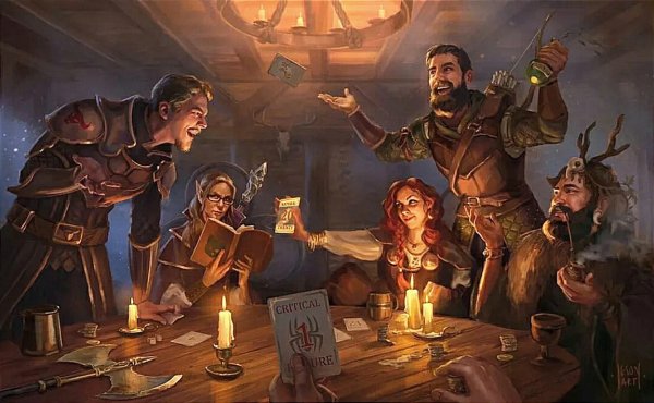 Dungeons and Dragons таверна арт