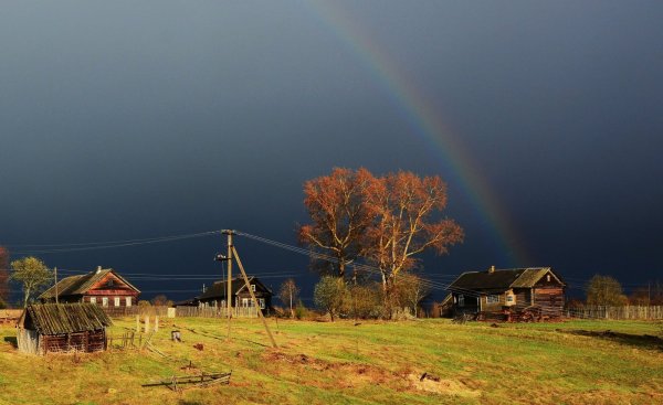 Гроза в деревне