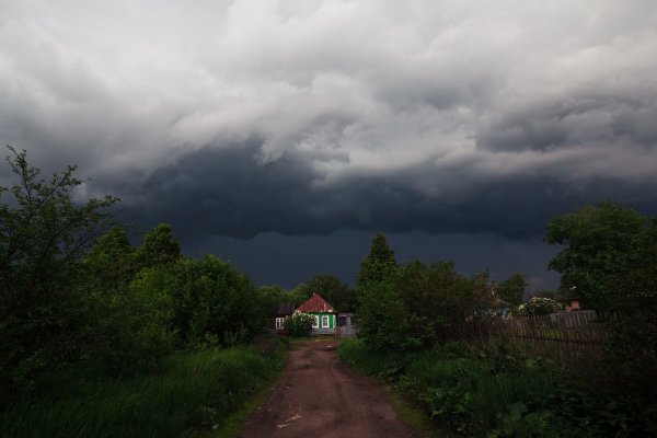 Затишье перед грозой в деревне