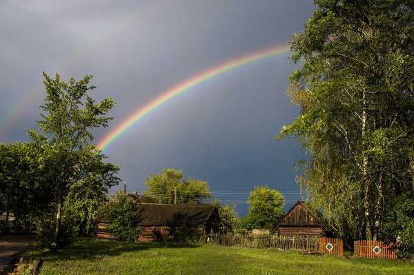 Радуга в деревне