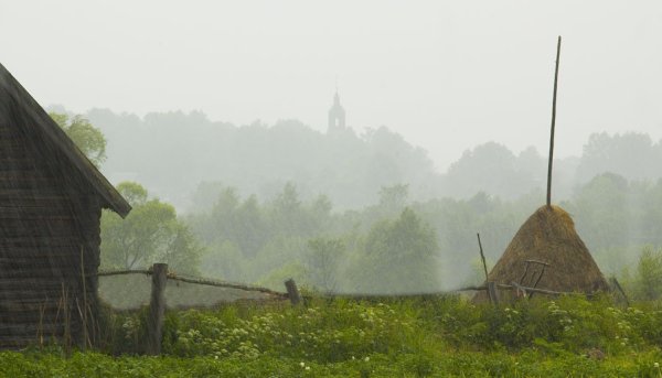 Дождь в деревне