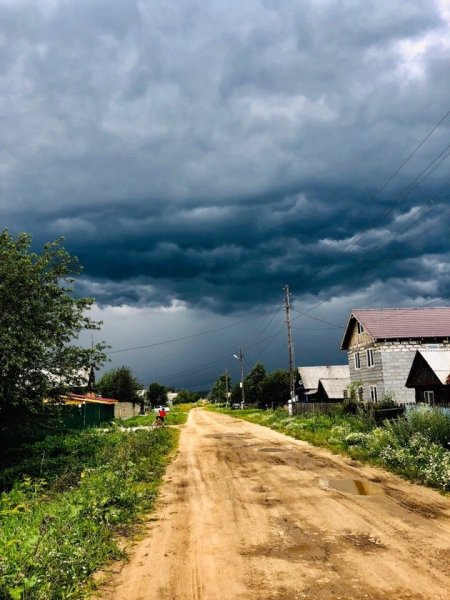 Дождь в деревне