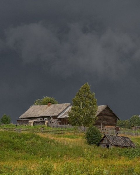 Затишье перед грозой в деревне