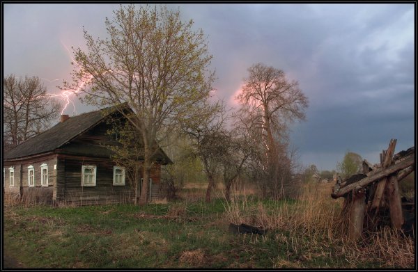 Дождь в деревне