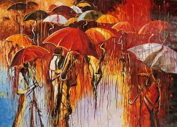 Зонтики в живописи