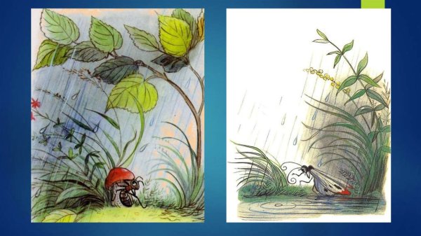 Сутеев под грибом иллюстрации