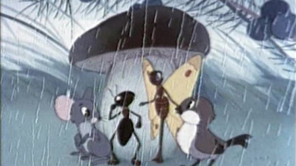 Муравей мультфильма грибок Теремок