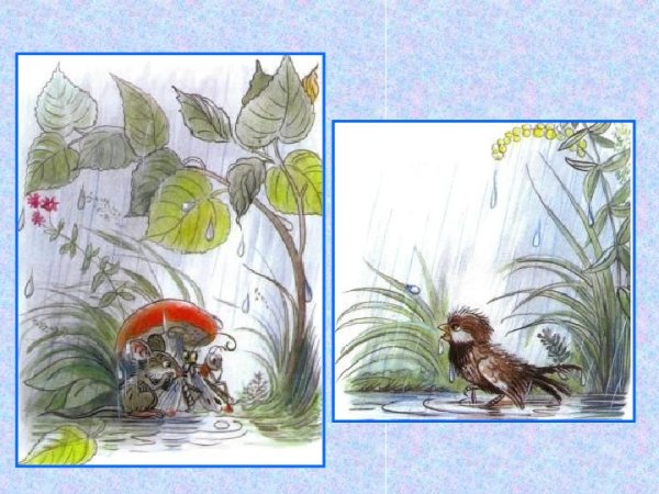 Сказка Сутеева под грибом