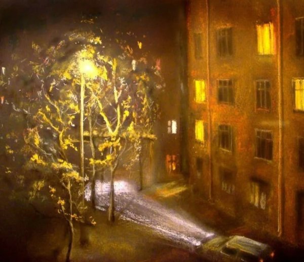 Художник Елена Юшина. Дождь