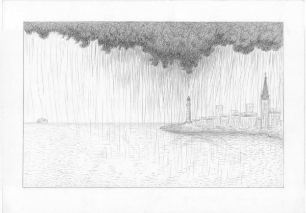 Пейзаж штрихами