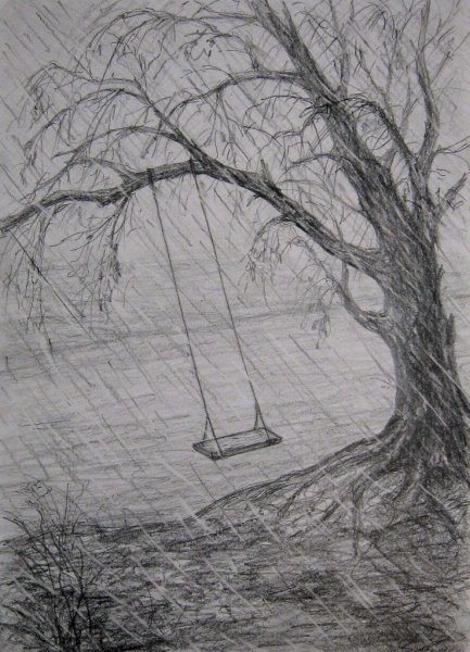 Рисование пейзажа карандашом