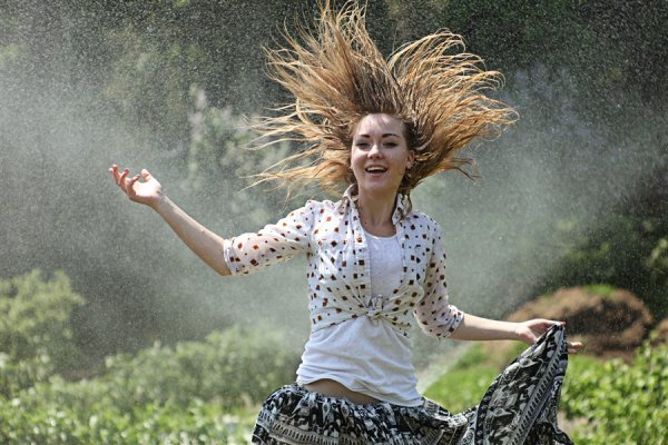 Волосы под дождем