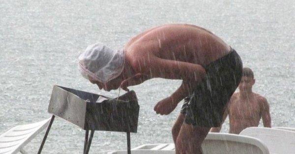 Шашлыки под дождем приколы