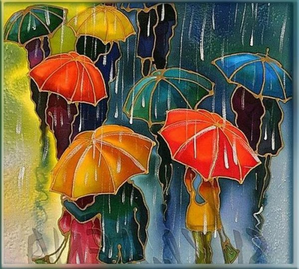 Зонтики в живописи