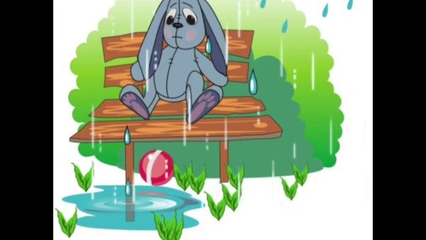 Зайка весь до ниточки промок