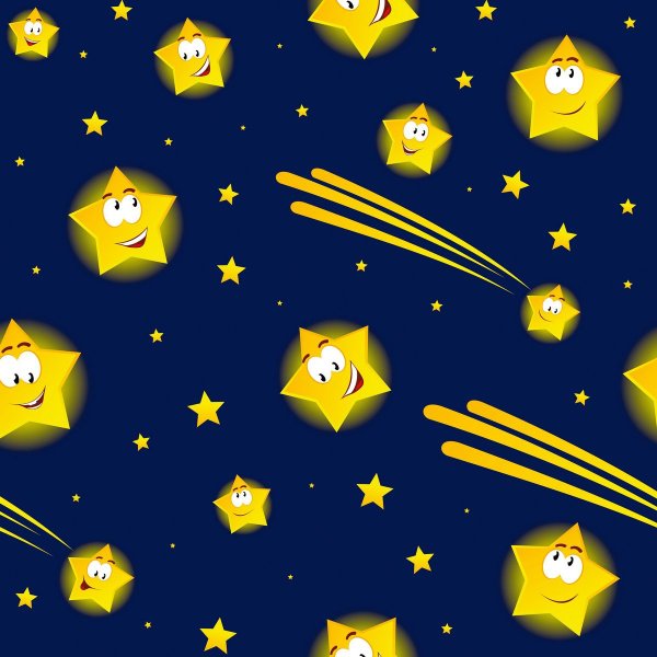 Мультяшные звезды на небе
